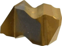 Kennametal - 2002NP K Grade KC730, 3.68mm Cutting Width Carbide Grooving Insert - 2.79mm Max Depth of Cut, Right Hand, 0.09mm Corner Radius, TiN Finish - Eagle Tool & Supply