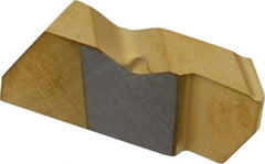 Kennametal - 3002NPD K Grade KC730, 4.83mm Cutting Width Carbide Grooving Insert - 6.35mm Max Depth of Cut, Right Hand, 0.09mm Corner Radius, TiN Finish - Eagle Tool & Supply