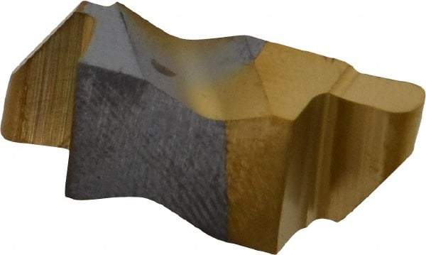 Kennametal - 3047NRP Grade KC730, 2.39mm Cutting Width Carbide Grooving Insert - 3.81mm Max Depth of Cut, Right Hand, 1.19mm Corner Radius, TiN Finish - Eagle Tool & Supply