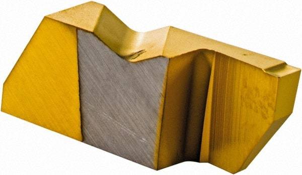 Kennametal - 3094NGD K Grade KC730, 2.39mm Cutting Width Carbide Grooving Insert - 6.35mm Max Depth of Cut, Right Hand, 0.19mm Corner Radius, TiN Finish - Eagle Tool & Supply