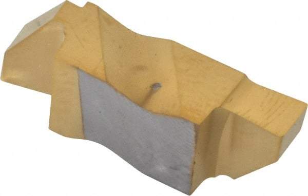 Kennametal - 3125NGP Grade KC730, 3.18mm Cutting Width Carbide Grooving Insert - 3.81mm Max Depth of Cut, Right Hand, 0.19mm Corner Radius, TiN Finish - Eagle Tool & Supply