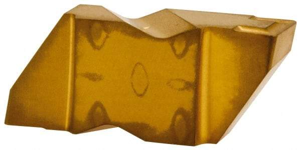 Kennametal - 4250NG K Grade KC850, 6.35mm Cutting Width Carbide Grooving Insert - 6.35mm Max Depth of Cut, Right Hand, 0.57mm Corner Radius, TiC/TiCN/TiN Finish - Eagle Tool & Supply