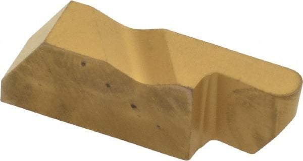 Kennametal - 3062NRD Grade KC850, 3.18mm Cutting Width Carbide Grooving Insert - 6.35mm Max Depth of Cut, Right Hand, 1.59mm Corner Radius, TiC/TiCN/TiN Finish - Eagle Tool & Supply