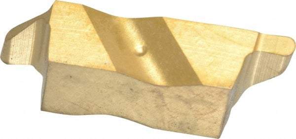 Kennametal - 3031NRP Grade KC850, 1.58mm Cutting Width Carbide Grooving Insert - 2.39mm Max Depth of Cut, Right Hand, 0.79mm Corner Radius, TiC/TiCN/TiN Finish - Eagle Tool & Supply