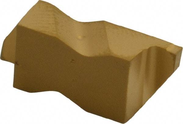 Kennametal - 3062NG K Grade KC850, 1.58mm Cutting Width Carbide Grooving Insert - 2.39mm Max Depth of Cut, Right Hand, 0.19mm Corner Radius, TiC/TiCN/TiN Finish - Eagle Tool & Supply