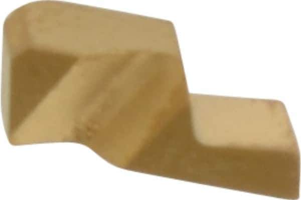 Kennametal - 1047NG Grade KC730, 1.19mm Cutting Width Carbide Grooving Insert - 1.91mm Max Depth of Cut, Left Hand, 0.19mm Corner Radius, TiN Finish - Eagle Tool & Supply