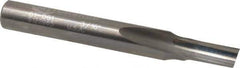 Onsrud - 3/16" Diam, 1/4" Shank Diam, 3/8" Length of Cut, 1 Flute Single Edge Straight Router Bit - 2" Overall Length, Right Hand Cut, Solid Carbide - Eagle Tool & Supply