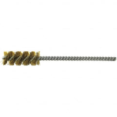 Brush Research Mfg. - 1-1/2" Diam Helical Brass Tube Brush - Eagle Tool & Supply