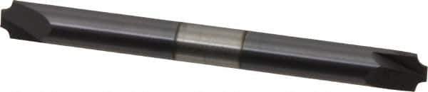 Accupro - 0.046" Radius, 3/16" Mill Diam, 2 Flute Solid Carbide Corner Rounding End Mill - Double End, AlTiN Finish, 2" OAL, 3/16" Shank Diam - Eagle Tool & Supply