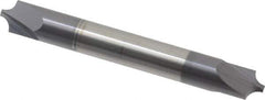 Accupro - 0.118" Radius, 5/16" Mill Diam, 2 Flute Solid Carbide Corner Rounding End Mill - Double End, AlTiN Finish, 2-1/2" OAL, 5/16" Shank Diam - Eagle Tool & Supply