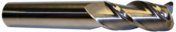 Accupro - 1" Diam 3 Flute Solid Carbide 0.045" Corner Radius End Mill - Eagle Tool & Supply