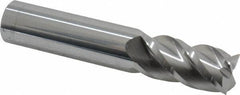 Accupro - 3/4", 4 Flute, Single End, Solid Carbide, 0.01" Corner Radius End Mill - 4" OAL, 40° Helix, Right Hand Flute, 1-1/2" LOC, Right Hand Cut - Eagle Tool & Supply