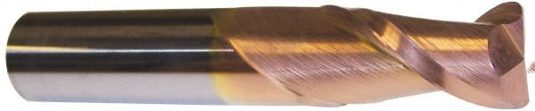 Accupro - 5/8" Diam 2 Flute Solid Carbide 0.045" Corner Radius End Mill - Eagle Tool & Supply