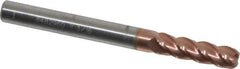 Accupro - 3/16", 4 Flute, Single End, Solid Carbide, 0.045" Corner Radius End Mill - 2" OAL, 40° Helix, Right Hand Flute, 5/8" LOC, Right Hand Cut - Eagle Tool & Supply