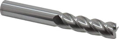 Accupro - 5/8", 4 Flute, Single End, Solid Carbide, 0.01" Corner Radius End Mill - 4-5/8" OAL, 40° Helix, Right Hand Flute, 2-1/8" LOC, Right Hand Cut - Eagle Tool & Supply
