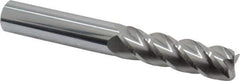 Accupro - 5/8", 4 Flute, Single End, Solid Carbide, 0.02" Corner Radius End Mill - 4-5/8" OAL, 40° Helix, Right Hand Flute, 2-1/8" LOC, Right Hand Cut - Eagle Tool & Supply