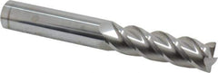 Accupro - 5/8", 4 Flute, Single End, Solid Carbide, 0.03" Corner Radius End Mill - 4-5/8" OAL, 40° Helix, Right Hand Flute, 2-1/8" LOC, Right Hand Cut - Eagle Tool & Supply