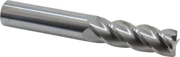 Accupro - 3/4", 4 Flute, Single End, Solid Carbide, 0.03" Corner Radius End Mill - 5" OAL, 40° Helix, Right Hand Flute, 2-1/4" LOC, Right Hand Cut - Eagle Tool & Supply