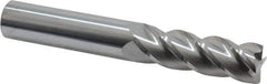 Accupro - 3/4", 4 Flute, Single End, Solid Carbide, 0.03" Corner Radius End Mill - 5" OAL, 40° Helix, Right Hand Flute, 2-1/4" LOC, Right Hand Cut - Eagle Tool & Supply