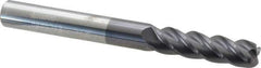 Accupro - 5/16", 4 Flute, Single End, Solid Carbide, 0.06" Corner Radius End Mill - 3" OAL, 40° Helix, Right Hand Flute, 1-1/8" LOC, Right Hand Cut - Eagle Tool & Supply