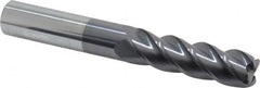Accupro - 5/8" Diam 4 Flute Solid Carbide 0.09" Corner Radius End Mill - Eagle Tool & Supply