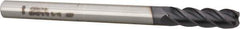 Accupro - 5/16", 4 Flute, Single End, Solid Carbide, 0.06" Corner Radius End Mill - 4" OAL, 40° Helix, Right Hand Flute, 1" LOC, Right Hand Cut - Eagle Tool & Supply