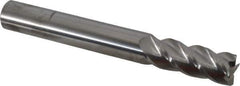 Accupro - 3/4", 4 Flute, Single End, Solid Carbide, 0.02" Corner Radius End Mill - 6" OAL, 40° Helix, Right Hand Flute, 2" LOC, Right Hand Cut - Eagle Tool & Supply