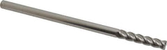 Accupro - 5/16", 4 Flute, Single End, Solid Carbide, 0.03" Corner Radius End Mill - 6" OAL, 40° Helix, Right Hand Flute, 1-1/2" LOC, Right Hand Cut - Eagle Tool & Supply