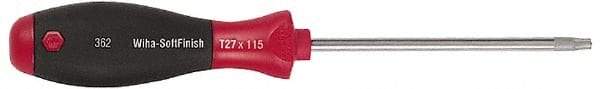 Wiha - T7 Torx Driver - 2.4" Blade Length, Ergonomic Handle - Eagle Tool & Supply