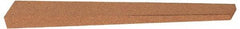 Norton - 4" Long x 1/2" Wide x 1/4" Thick, Aluminum Oxide Sharpening Stone - Taper, Fine Grade - Eagle Tool & Supply