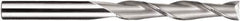 SGS - 10mm, 38mm LOC, 10mm Shank Diam, 100mm OAL, 2 Flute, Solid Carbide Square End Mill - Single End, AlTiN Finish, Spiral Flute, 30° Helix, Centercutting, Right Hand Cut, Right Hand Flute, Series 3XLM - Eagle Tool & Supply