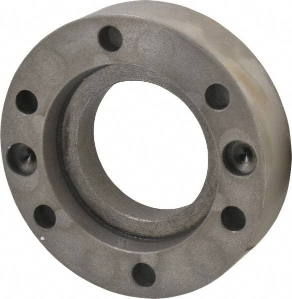 BTC - Adapter Back Plate for 10" Diam Self Centering Lathe Chucks - A2-6 Mount, 2.835" Through Hole Diam - Eagle Tool & Supply