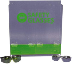 NMC - 40 Pair Cabinet with Individual Compartments, Acrylic Safety Glasses Dispenser - 15-3/4 Inch Wide x 16 Inch High x 4 Inch Deep, Table and Wall Mount - Eagle Tool & Supply