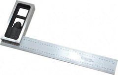 SPI - 6 Inch Long, 4R Double Square - 1/64, 1/32, 1/16 and 1/8 Inch Graduation, Hardened Steel - Eagle Tool & Supply