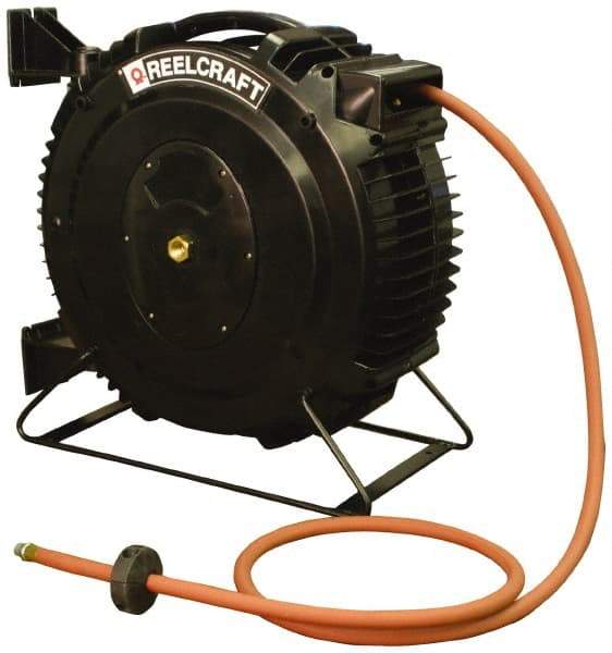 Reelcraft - 50' Spring Retractable Hose Reel - 232 psi, Hose Included - Eagle Tool & Supply