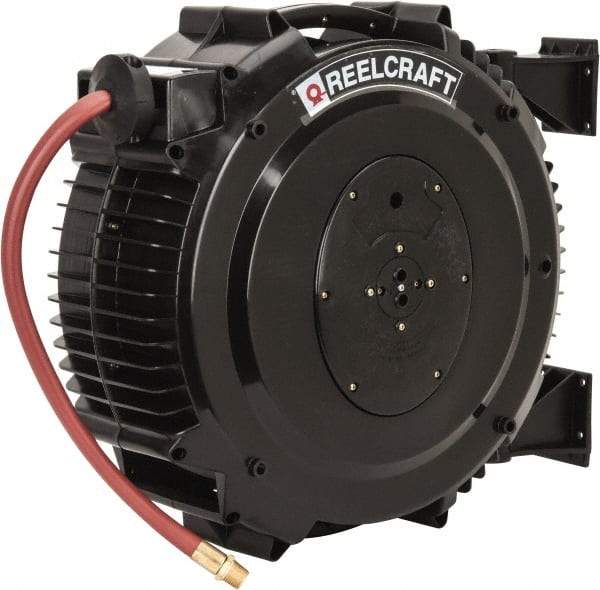 Reelcraft - 50' Spring Retractable Hose Reel - 232 psi, Hose Included - Eagle Tool & Supply