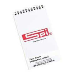 SPI - Calibration Label - Legend: Calibration, English, Orange & White, 1-3/4" Long x 5/8" High, No Coating - Eagle Tool & Supply
