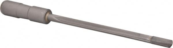 Made in USA - 3/8", 6" Flute Length, 7" Depth of Cut, Carbide-Tipped Shank, Single Flute Gun Drill - Eagle Tool & Supply