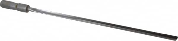 Made in USA - 25/64", 12" Flute Length, 13" Depth of Cut, Carbide-Tipped Shank, Single Flute Gun Drill - Eagle Tool & Supply