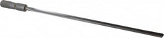 Made in USA - 25/64", 12" Flute Length, 13" Depth of Cut, Carbide-Tipped Shank, Single Flute Gun Drill - Eagle Tool & Supply