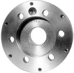 Pratt Burnerd America - Adapter Back Plate for 15" Diam Self Centering Lathe Chucks - A2-11 Mount, 4.56" Through Hole Diam, Steel - Eagle Tool & Supply