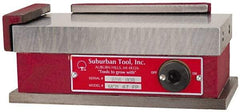 Suburban Tool - Standard Pole Rectangular Permanent Magnetic Block Chuck - 12-1/2" Long x 6" Wide x 2-5/8" High, Ceramic - Eagle Tool & Supply