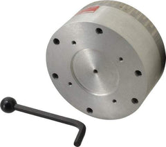 Suburban Tool - Fine Pole Round Permanent Magnetic Rotary Chuck - 6-1/4" Wide x 2-15/16" High, Ceramic - Eagle Tool & Supply