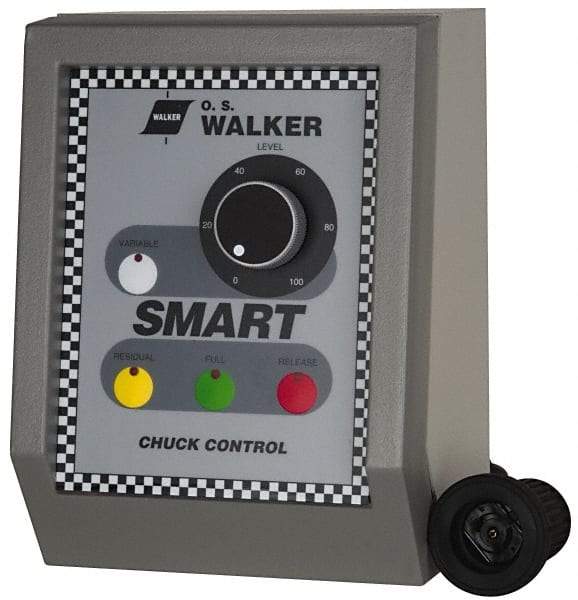 Walker - 150 W, 110 V Electromagnetic Chuck Variable Power Control - Automatic Release, 115 V, DC Max Output Voltage - Eagle Tool & Supply