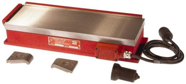 Suburban Tool - 16-1/2" Long x 12" Wide x 3-1/4" High, 135 Watts, Rectangular, Electromagnetic Chuck - 1/8" Pole Width, Longitudinal Pole Alignment - Eagle Tool & Supply