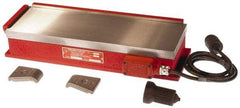 Suburban Tool - 36-1/2" Long x 10" Wide x 3-1/2" High, 350 Watts, Rectangular, Electromagnetic Chuck - 1/8" Pole Width, Transvere Pole Alignment - Eagle Tool & Supply