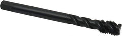OSG - 7/16-20 UNF 3 Flute 2B Modified Bottoming Spiral Flute Tap - Vanadium High Speed Steel, Oxide Finish, 100mm OAL, Right Hand Flute, Right Hand Thread - Eagle Tool & Supply