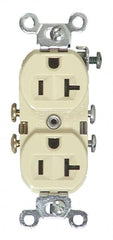 Cooper Wiring Devices - 125 VAC 20A NEMA 5-20R Specification Grade Brown Straight Blade Duplex Receptacle - Eagle Tool & Supply