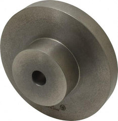 Bison - Adapter Back Plate for 8" Diam Self Centering Lathe Chucks - 0.98" Through Hole Diam, 4.02mm ID, 8.3" OD, 1.18" Flange Height, Cast Iron - Eagle Tool & Supply