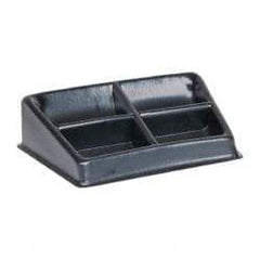 Bayhead Products - 8-1/2" Wide x 3" High x 8-1/2" Deep, Small Parts Assembly Tray - Plastic Frame, 2 Compartments, 4-1/2" Wide x 6-1/2" Deep Bin - Eagle Tool & Supply